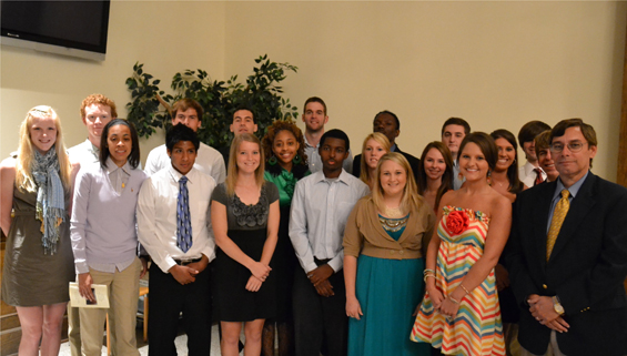 Front row, from left: Laura Nichols, Jamiya Boddie, Juan Torres, Alyssa Shetley, Lamarcus Williams, Brittany Hill, Virginia Adams, and Dr. Cooper Johnson, chair of Entrepreneurship in Business Technology Middle row, from left: Christian Barrett, William Abraham, Joel Salazar, Ivory Stuckey, Cailey Adams, Kathrine Holloway, Sydney Bright, Michael Anderson Back row, from left: Ben Little, Cordell Sayles, Christopher Livingston, Dillon Moon   Not pictured: Steven Vinson, Alexandra Prisock, Guillaume Lacour, Kesheanna Jackson, Morris Grant, and Chrisa Doss